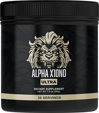 Alpha X10ND Ultra supplement jar